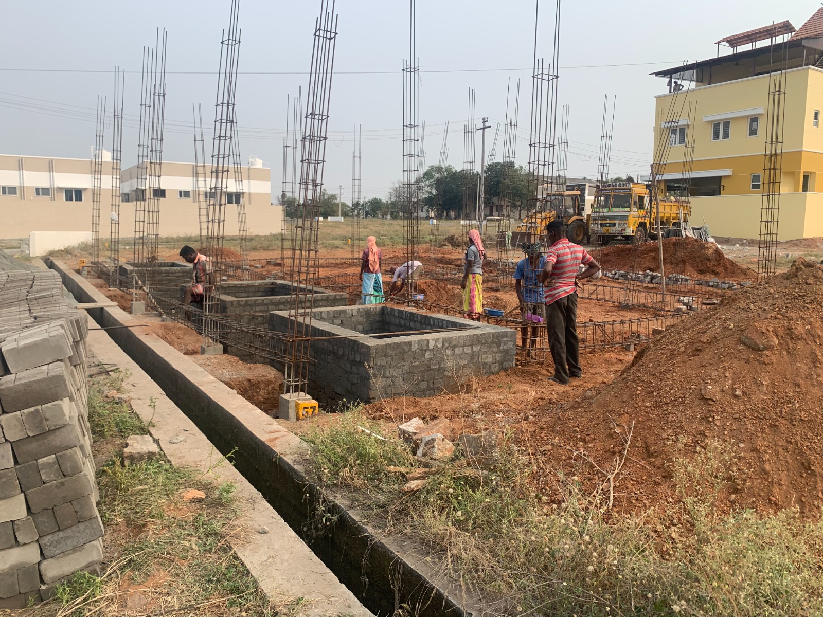 Civil Foundation Excavation, Footing and Plinth Beams